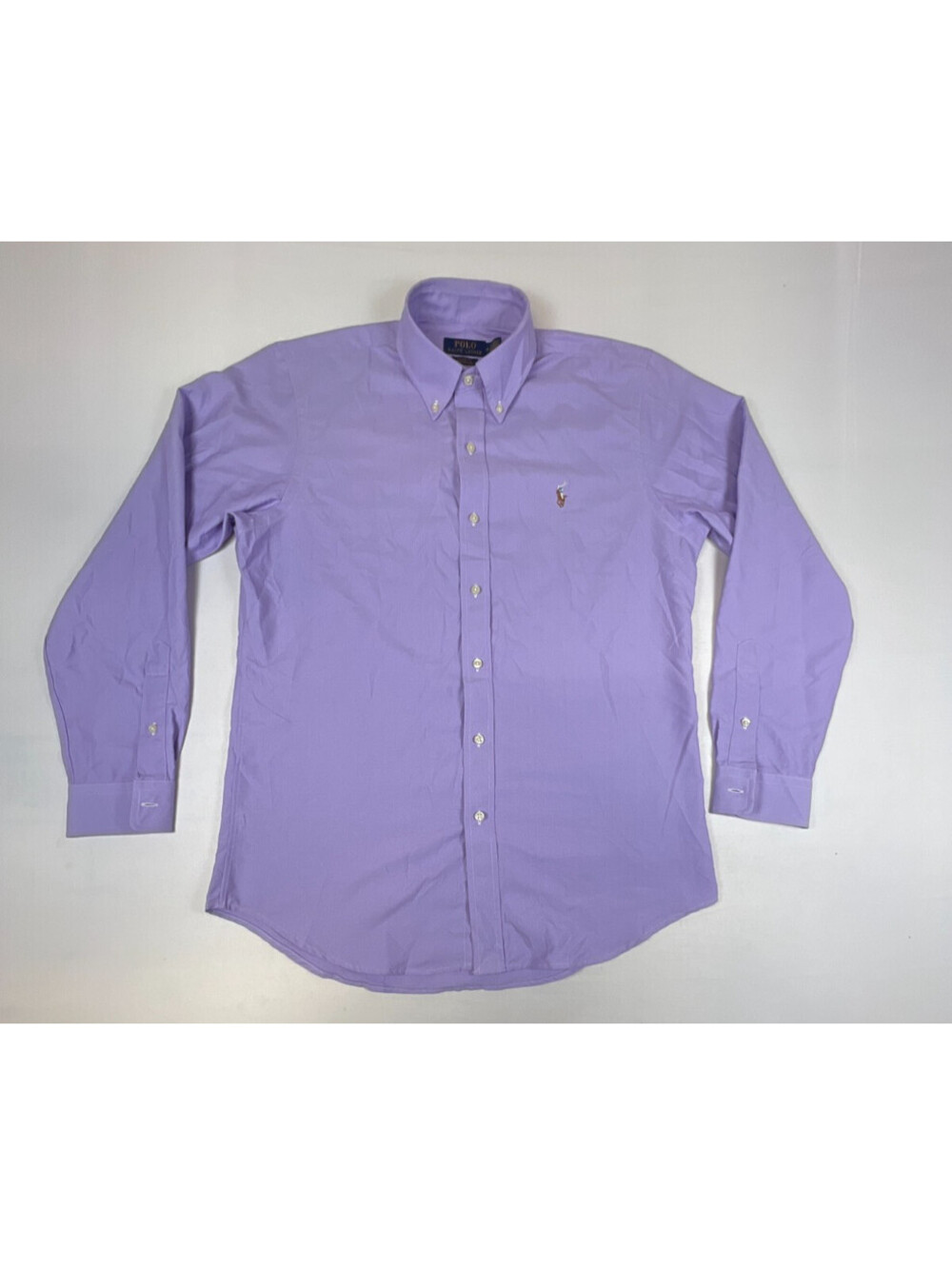 Ralph Lauren Polo Men M Purple Classic Fit Performance Dress Shirt Button Down